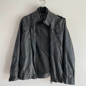 Leather Jacket, Buffalo by David Bitton, Men's Medium